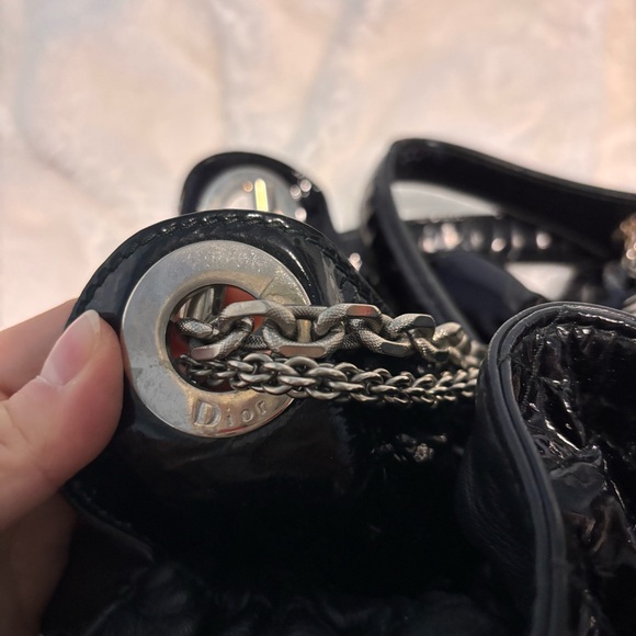 Dior Pre-owned 2003 Black Patent Le Trente Handbag - Picture 8 of 8